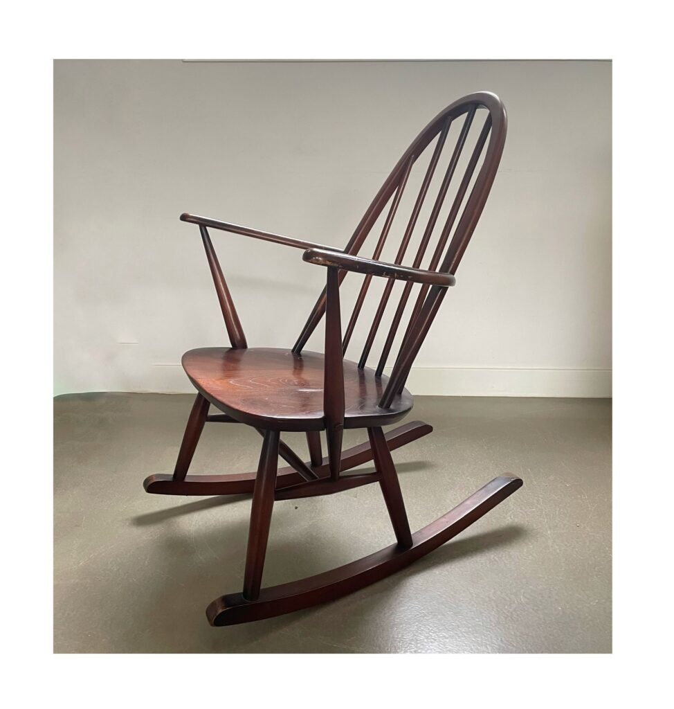 Ercol rocking chair, Quaker model 428, Lucian Ercolani for Ercol