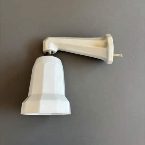 Art deco style porcelain wall lamp, France, 1930s