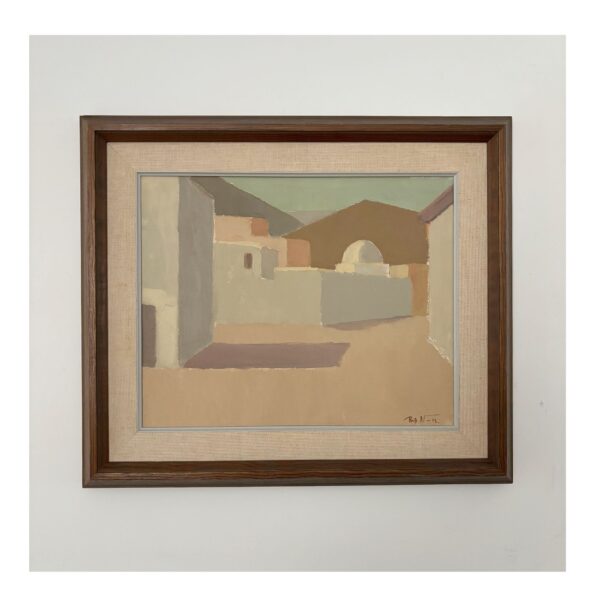 Painting cubic houses Spain, Rolf Norrman, Sweden, 1960