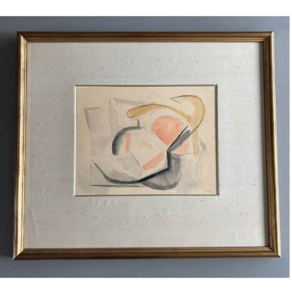 Abstract work, aquarel, Toon Kelder (1894-1973), The Netherlands, 1950