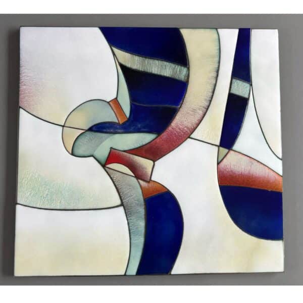 Artwork titled 'Strawinsky', ceramic on enamel, Jan de Valk, 1991