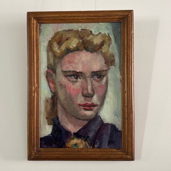 Painting 'Portret of a woman', oil paint, Rien Goené (1929-2013), 1960s