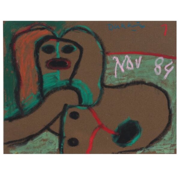 Painting "Omhelzing II" (embrace II), Ed Dukkers, The Netherlands, 1984