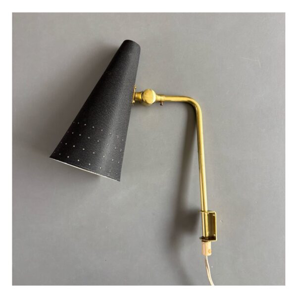 Rare, mid-century design wall lamp, Bergboms, Sweden