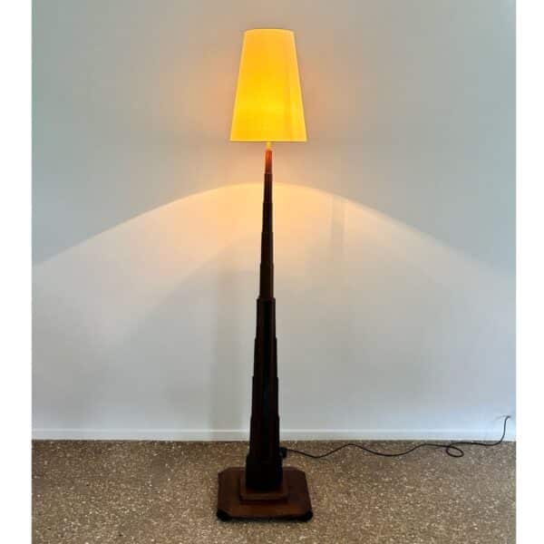 Dutch Art Deco, Amsterdamse School floorlamp, The Netherlands 1930s