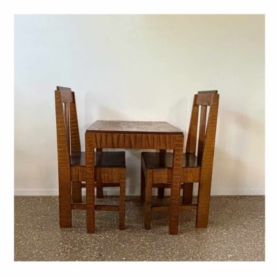 Art deco style set chairs and table 7