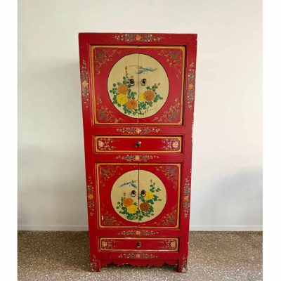 Asian Chinese painted cabinet 2