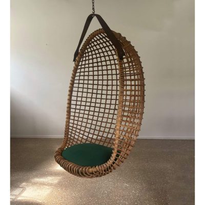 Pendant rattan chair Eureka Bonacina MAIN