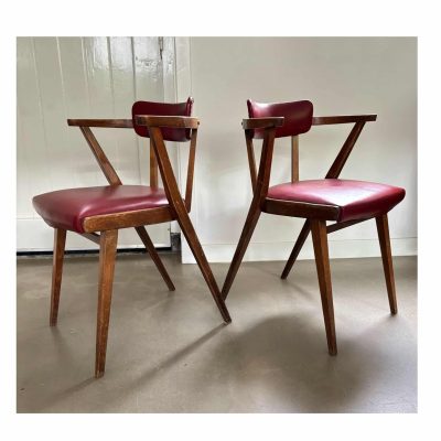 Rare set Thonet Ligna chairs 1