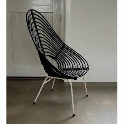 Rattan chair blackened white frame 7.MAIN
