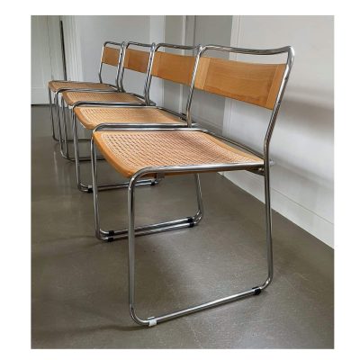 Set italian design dining chairs 12