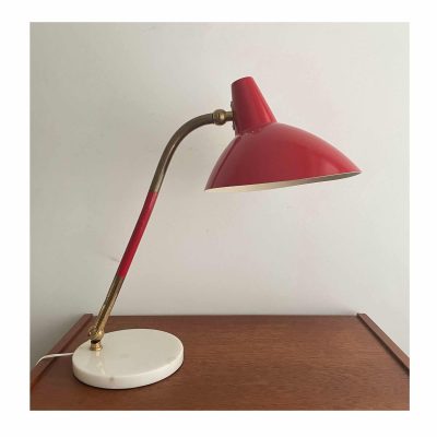 Stilnovo desk lamp red shade MAIN