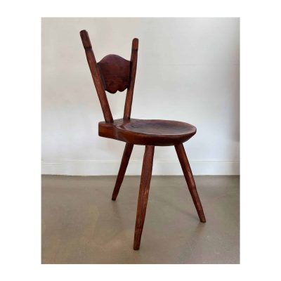 antique tripod farmers chair MAIN