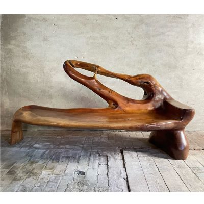 sculptural bench solid wood 13